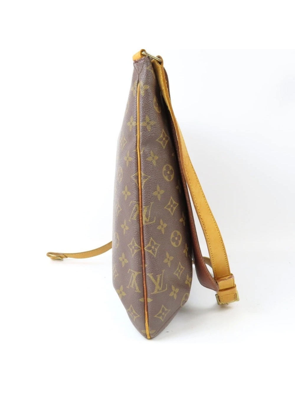 Louis Vuitton Monogram Musette Salsa Bag in Brown & Tan Leather Strap Flaw - Picture 3 of 16
